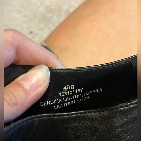 Jeanne Beker Black Genuine Leather Booties With Upper Leather Sock - Picture 4 of 6